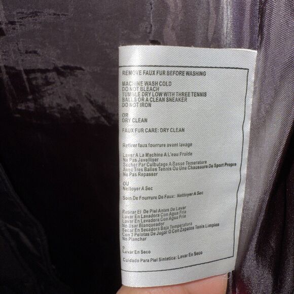 Michael Kors Women's Size Small Down Filled Quilted Puffer Winter Jacket Hooded - Picture 6 of 8